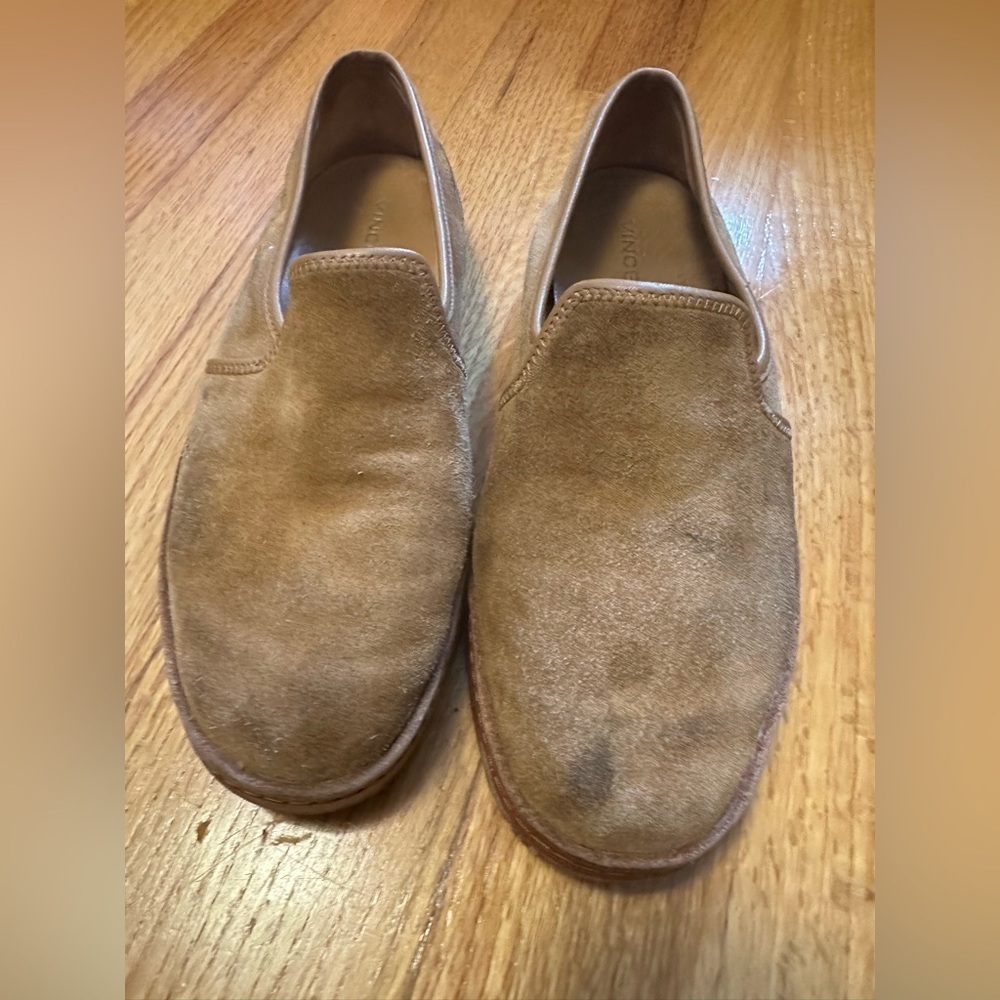 Vince Suede leather canella slip on sneakers size 8